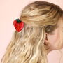 Large Red Strawberry Hair Clip, thumbnail 1 of 3