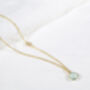 Salina Aqua Chalcedony And Gold Plated Necklace, thumbnail 5 of 5