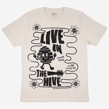 Live In The Hive Men's Festival T Shirt, 3 of 3