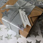 100% Recycled Metallic Gift Wrap Paper Three Mtr Roll In Gold, Silver Or Rose, thumbnail 2 of 4