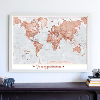Personalised World Is Art Map, 7 of 12