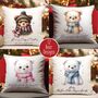 Sentimental Winter Teddy Bear Cushion Gift Collection, thumbnail 1 of 11