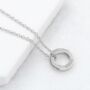 Personalised Plated Mini Ring Necklace, thumbnail 3 of 7