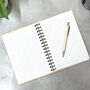 Personalised Wooden A4 And A5 Notebook, thumbnail 3 of 7