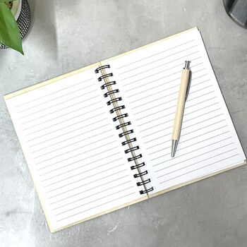 Personalised Wooden A4 And A5 Notebook, 3 of 7