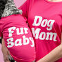 'Dog Mom' Matching Dog Owner T Shirt Set, thumbnail 1 of 4