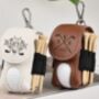 Personalised Faux Leather Golf Holder Tag Case, thumbnail 1 of 2