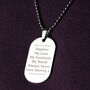 Personalised Classic Stainless Steel Dog Tag Necklace, thumbnail 1 of 6