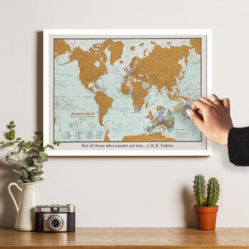 Personalised Scratch The World® Travel Edition Map, 6 of 11