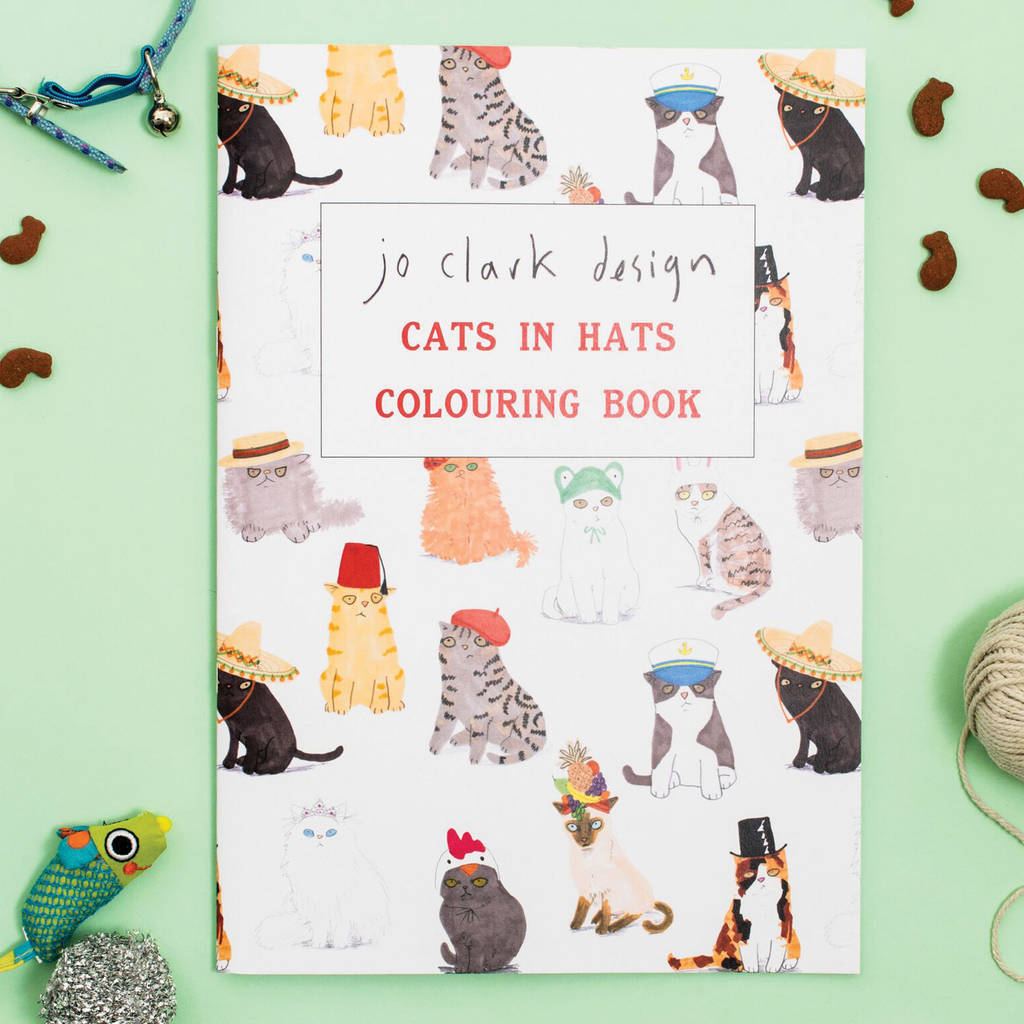 Colouring Book Cats In Hats, 1 of 3