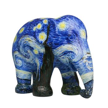 Starry Night Limited Hand Decorated Elephant Statue, 2 of 10