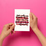 'You Make Me Happier' Funny Valentine's Greetings Card, thumbnail 1 of 2