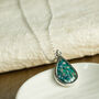 Memorial Ashes Teardrop Necklace, thumbnail 1 of 6