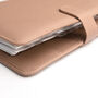 Neutral Saffiano Planner And Diary Cover With Zip Pouch, thumbnail 10 of 12