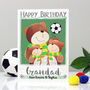Personalised Daddy Bear Football Birthday Card, thumbnail 5 of 12
