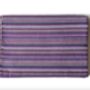 Nepali Cotton Scarf, Purple Stripes, Ethically Handmade, thumbnail 1 of 7