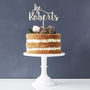 Romantic Personalised Surname Cake Topper, thumbnail 2 of 7