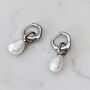 The Statement Pearl Earrings, Silver, thumbnail 4 of 6