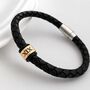 Leather Bracelet For 19th Anniversary Bronze, thumbnail 1 of 4