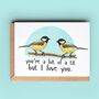 'Bit Of A Tit But I Love You' Anniversary Or Valentine Card, thumbnail 1 of 2