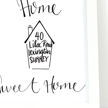 Personalised 'Home Sweet Home' Illustration Print, 3 of 6