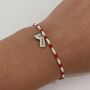 Arsenal Women Awfc Bead Bracelet With Heart Charm, thumbnail 1 of 3