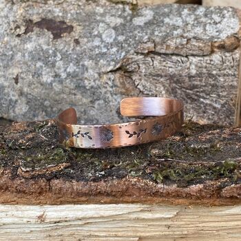 Copper Floral Cuff, 4 of 4