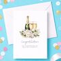Champagne Congratulations On Your Wedding Day Personalised Card, thumbnail 2 of 5
