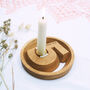 Five Year Anniversary Wood Personalised Candle Holder, thumbnail 3 of 6