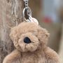Hampton The Plush Dark Brown Teddy Bear Keyring, thumbnail 2 of 2