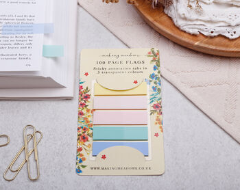 Yellow Transparent Sticky Page Flags Colourful Tabs, 2 of 2