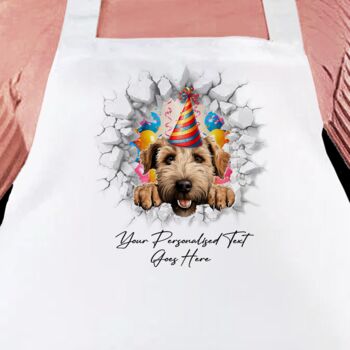 Personalised Soft Coated Wheated Terrier Birthday Break Through, 4 of 8
