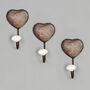 Three Personalised Heart Hooks Wedding Gift, thumbnail 3 of 7