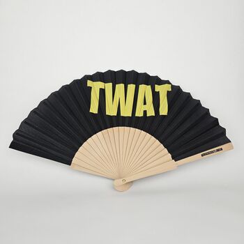 Handheld Twat Folding Fan, 2 of 3