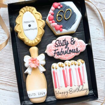 Milestone Birthday Biscuit Gift Box For Her, 8 of 9