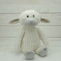 Personalised Baby Snuggly Soft Toy Sheep, thumbnail 6 of 6