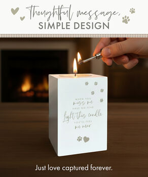 Sentimental Verse Pet Memorial Tea Light Holder, 10 of 12