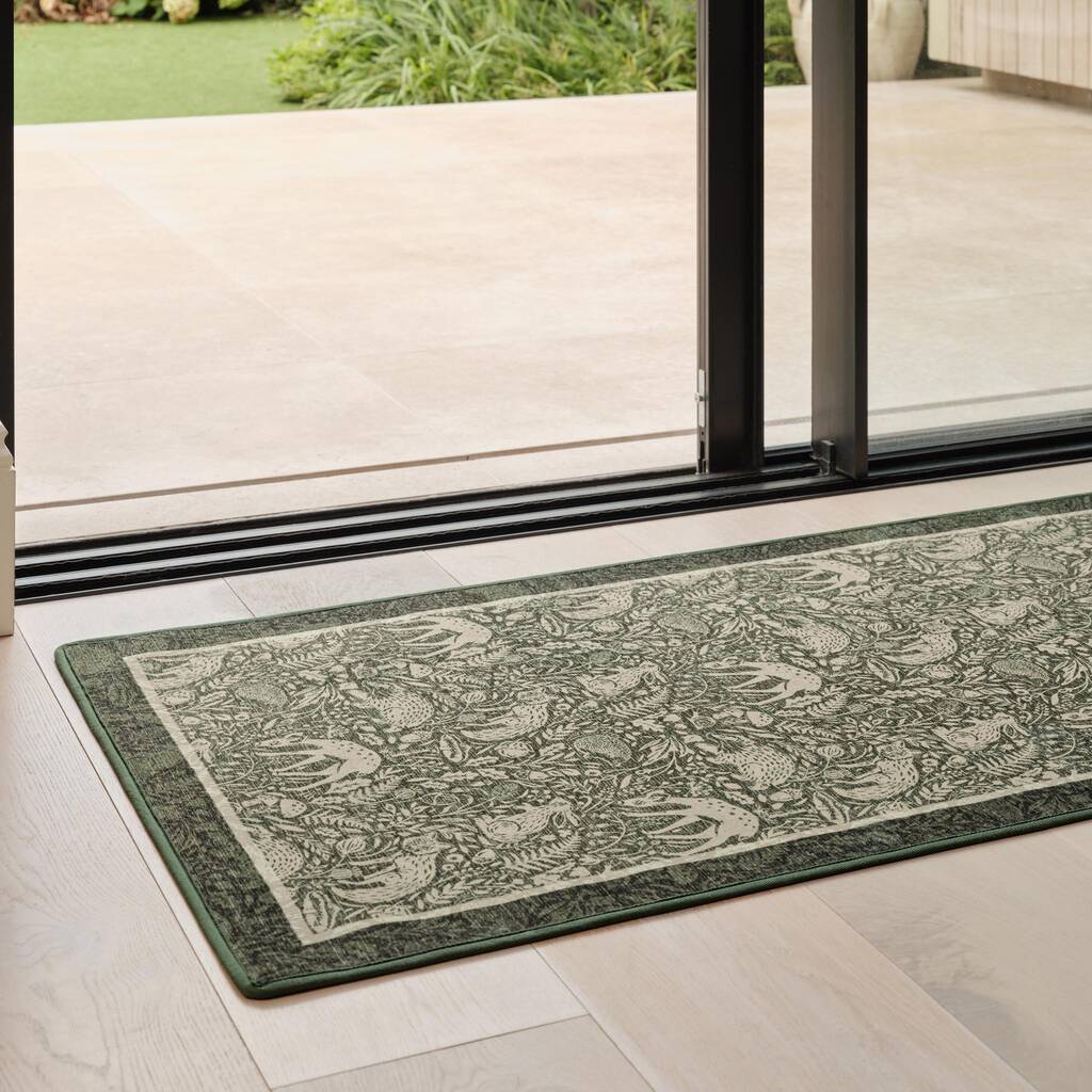 Hug Rug Eco Washable Whimsical Woodland Green, 1 of 6