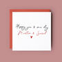 Happy You And Me Day Personalised Name Card, thumbnail 1 of 4