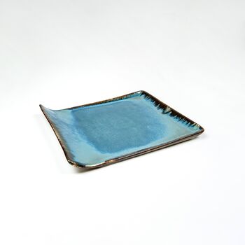 Curved Serving Platter Handmade Porcelain Tableware, 8 of 10