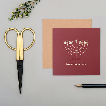 Mono ‘Happy Hanukkah’ Greeting Card, 4 of 4