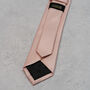 Blush Pink Tie Set And Socks Wedding Groomsmen Gift, thumbnail 4 of 5