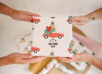 Personalised Christmas Car Wrapping Paper, 5 of 5