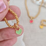 Small Hearts Charm Necklace, thumbnail 2 of 5