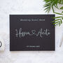 Personalised Modern Heart Design Wedding Guest Book, thumbnail 8 of 11