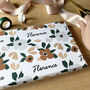 Personalised Floral Name Wrapping Paper, thumbnail 1 of 3