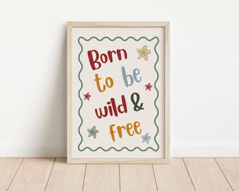 Personalised Cool Kids Cllub Stars And Moon 'Love You To The Moon And Back' Print Set For Bedroom Or Nursery, 2 of 4