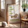 My Dog Is My Therapy Print, thumbnail 1 of 8