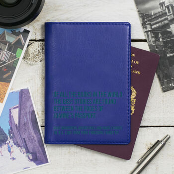 Best Stories Personalised Passport Holder, 11 of 11