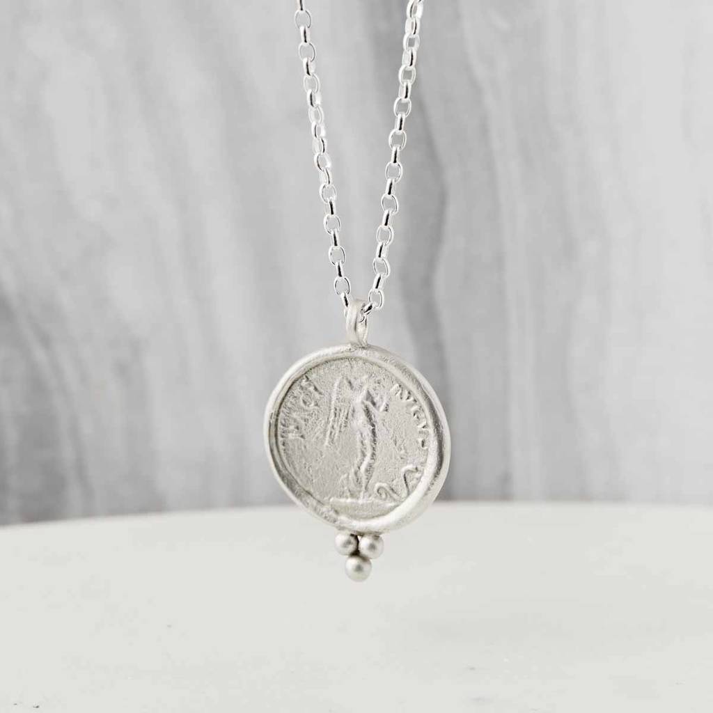 Sterling Silver Guardian Angel Amulet Necklace, 1 of 6